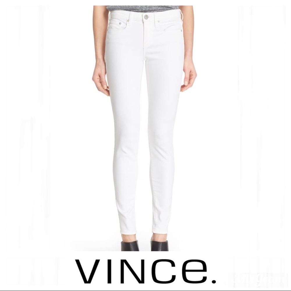 Vince White Skinny Jeans Sz 30